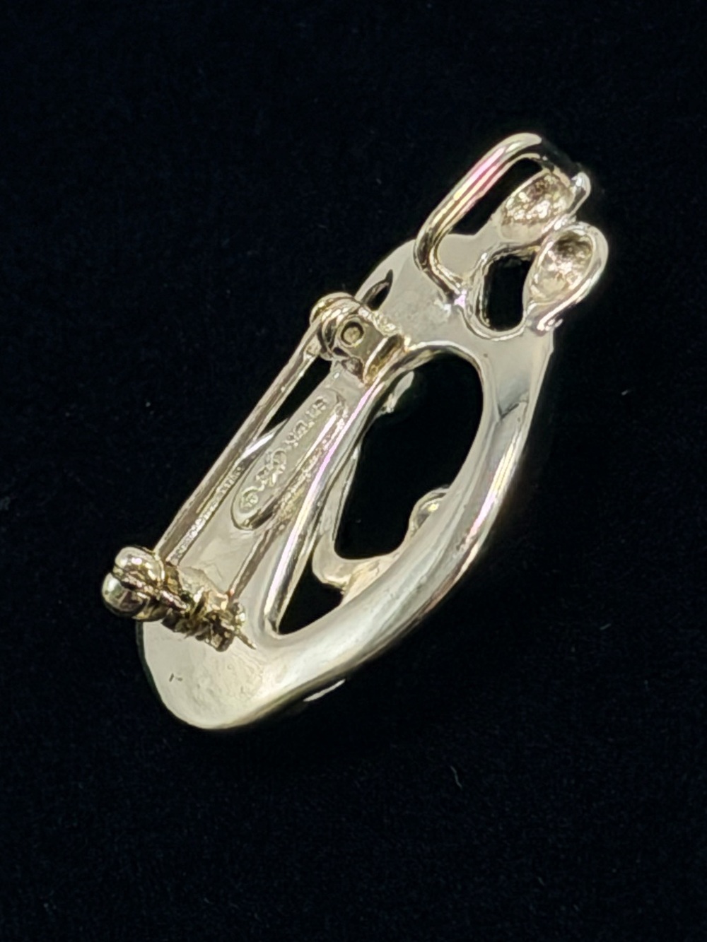Carolyn Pollack Relios 925 Sterling Silver Loving Family Brooch Pendant Signed - Picture 2 of 8